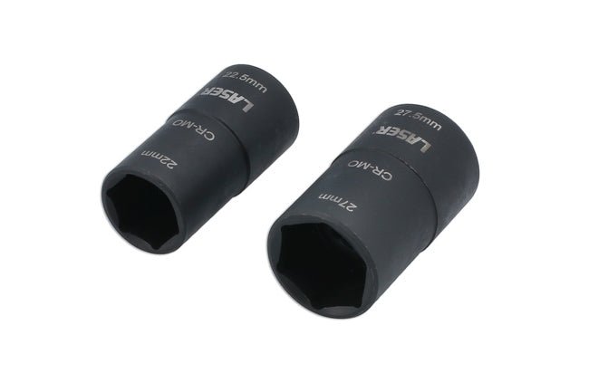 Laser Tools 8228 Double Ended Damaged Wheel Nut Socket Set 2pc Laser Tools