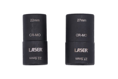 Laser Tools 8228 Double Ended Damaged Wheel Nut Socket Set 2pc Laser Tools