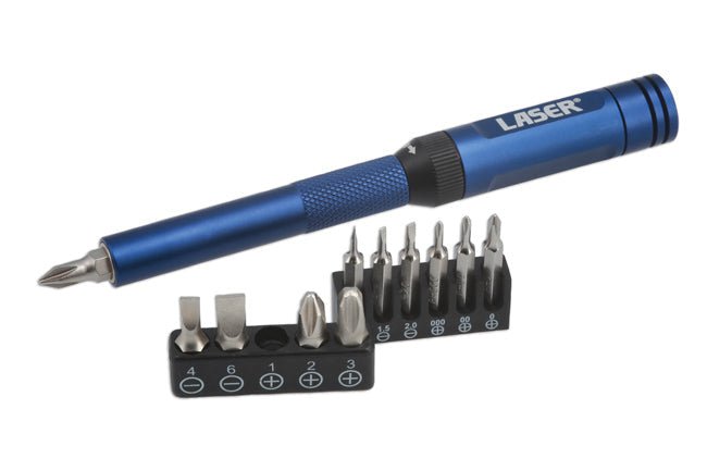 Laser Tools 8244 Ratchet Screwdriver for Standard & Precision Bits Laser Tools
