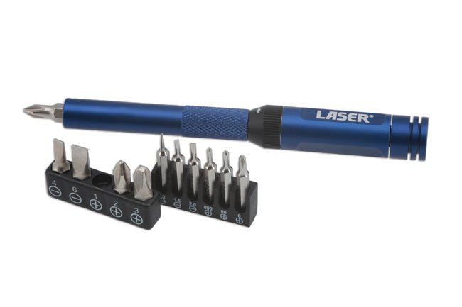 Laser Tools 8244 Ratchet Screwdriver for Standard & Precision Bits Laser Tools