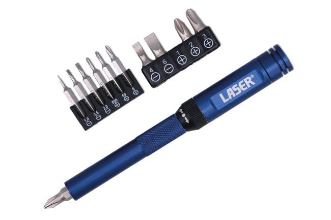 Laser Tools 8244 Ratchet Screwdriver for Standard & Precision Bits Laser Tools
