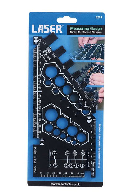 Laser Tools 8251 Nut, Bolt & Screw Measuring Gauge Laser Tools