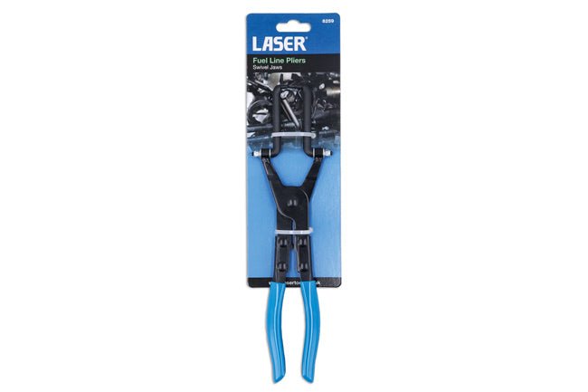 Laser Tools 8259 Fuel Line Pliers, Swivel Jaws Laser Tools