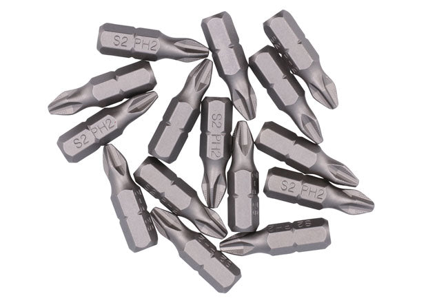 Laser Tools 8278 Non-Slip 'Cubic' Tip Bit Set Ph2 15pc Laser Tools