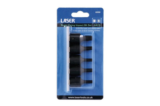 Laser Tools 8286 Brake Fixing Impact Bit Set 3/8"D Laser Tools