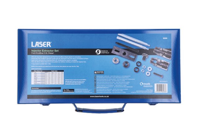 Laser Tools 8288 Injector Extractor Set - for Ford EcoBlue 2.0 Diesel Laser Tools