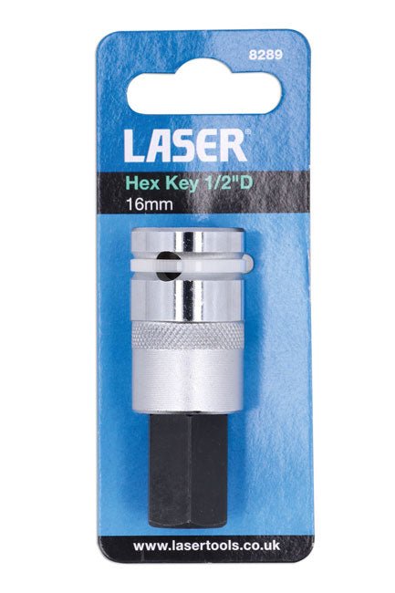 Laser Tools 8289 16mm Hex Key 1/2"D Laser Tools