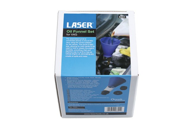 Laser Tools 8301 Oil Funnel Set - for VAG Laser Tools
