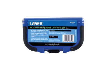 Laser Tools 8310 Air Conditioning Valve Core Tool Set 4pc Laser Tools