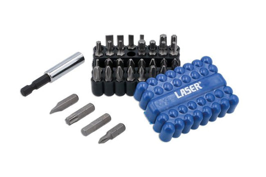 Laser Tools 8316 Power Bits Set, includes JIS 33pc Laser Tools