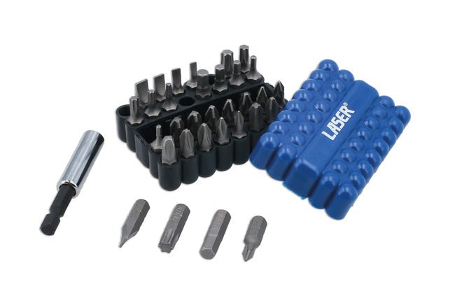 Laser Tools 8316 Power Bits Set, includes JIS 33pc Laser Tools