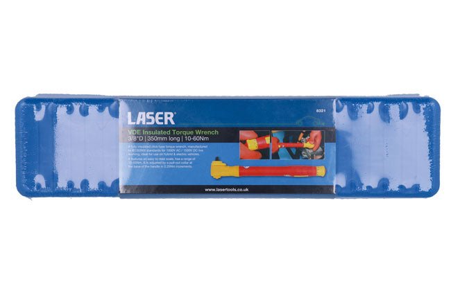 Laser Tools 8321 VDE Insulated Torque Wrench 3/8"D 10-60Nm Laser Tools