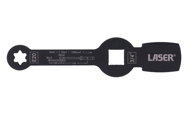 Laser Tools 8342 HGV Brake Caliper Wrench E20 Laser Tools