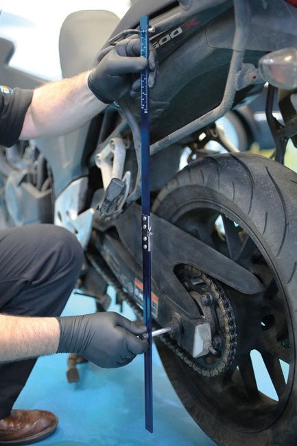 Laser Tools 8345 Folding Suspension Height Gauge - Motorcycle Laser Tools