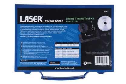 Laser Tools 8367 Engine Timing Tool Kit - for Audi 2.5 TFSi Laser Tools