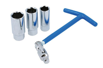 Laser Tools 8373 T-Handle Spark Plug Socket Set 3/8"D 4pc Laser Tools