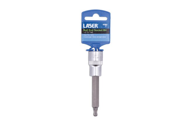 Laser Tools 8382 Ball End Socket Bit 1/2"D T40 Laser Tools