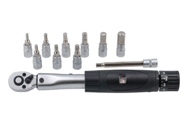 Laser Tools 8383 LTR Torque Wrench Set - 1/4"D 4-24Nm Laser Tools