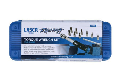 Laser Tools 8383 LTR Torque Wrench Set - 1/4"D 4-24Nm Laser Tools