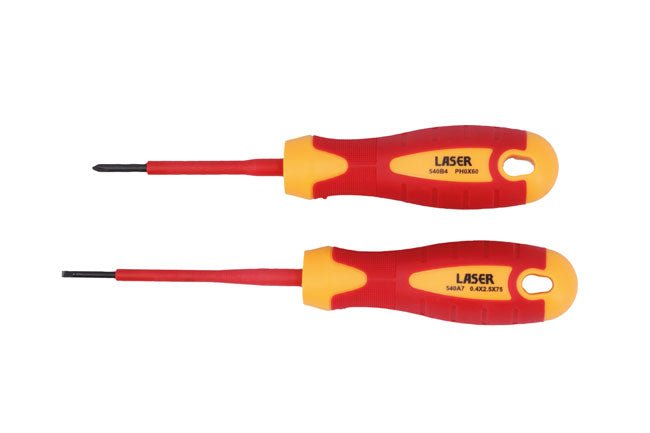Laser Tools 8387 VDE Insulated Screwdriver Set 2pc Laser Tools