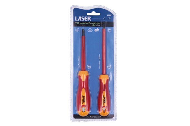 Laser Tools 8388 VDE Insulated Screwdriver Set 2pc Laser Tools