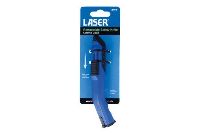 Laser Tools 8404 Retractable Safety Utility Knife, Ceramic Blade Laser Tools