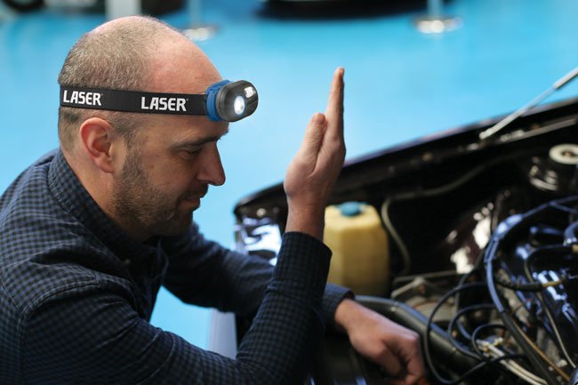 Laser Tools 8409 Motion Sensor Headlight / Work Light - Rechargeable Laser Tools