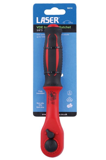 Laser Tools 8414 VDE Insulated Ratchet 3/8"D Laser Tools