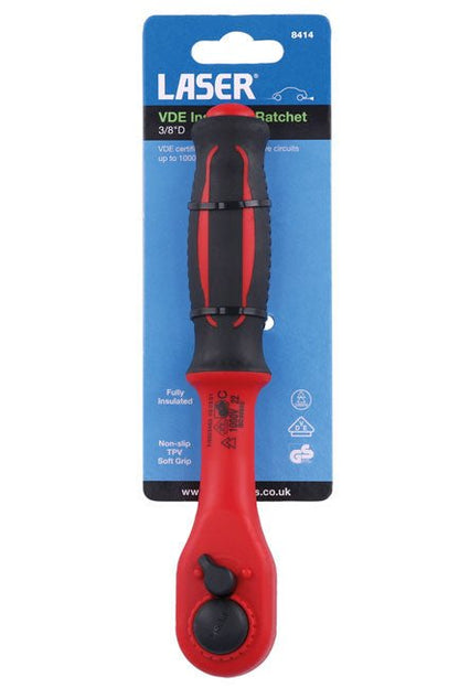 Laser Tools 8414 VDE Insulated Ratchet 3/8"D Laser Tools