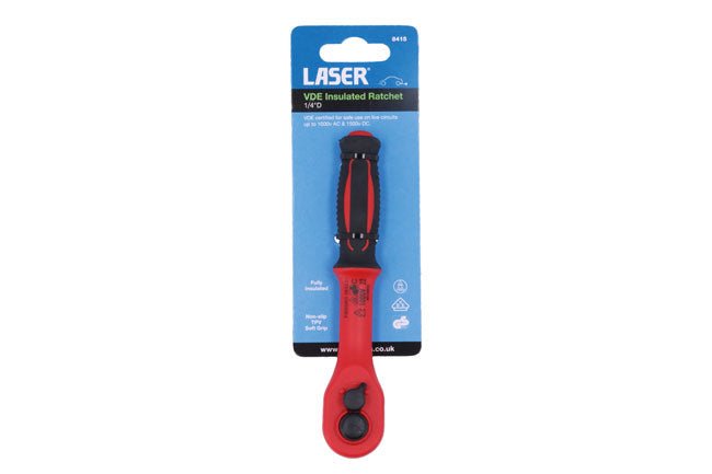 Laser Tools 8415 VDE Insulated Ratchet 1/4"D Laser Tools