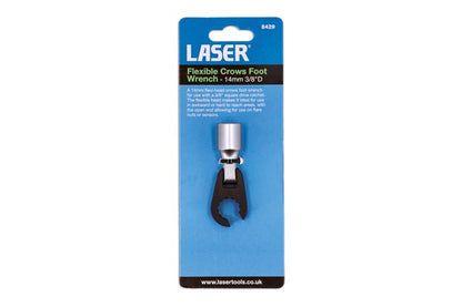 Laser Tools 8429 Flexible Crows Foot Wrench 14mm 3/8"D Laser Tools