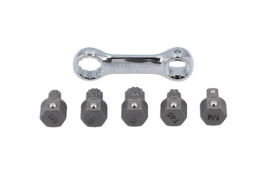 Laser Tools 8444 Door Hinge & Difficult Access Bit Set - for VW Group Laser Tools