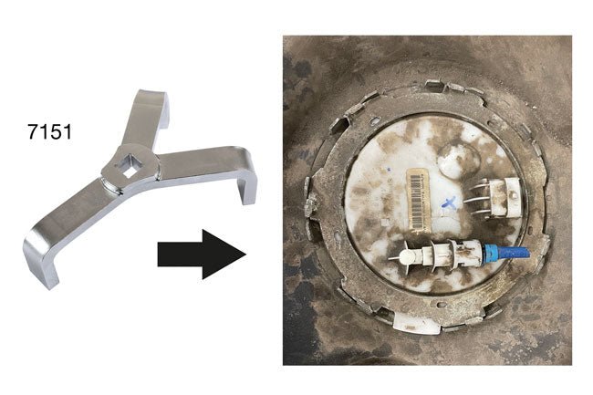 Laser Tools 8445 Fuel Pump Release Tool - for Vauxhall Astra Laser Tools