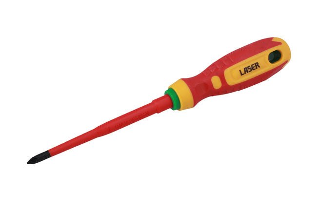 Laser Tools 8447 Phillips Insulated Screwdriver Ph1 x 100mm Laser Tools