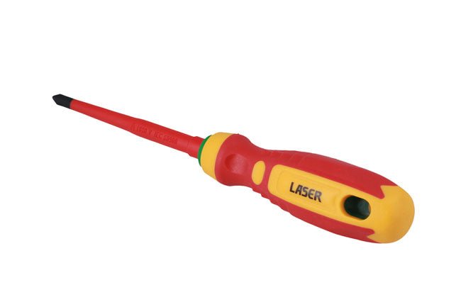 Laser Tools 8448 Phillips Insulated Screwdriver Ph2 x 100mm Laser Tools