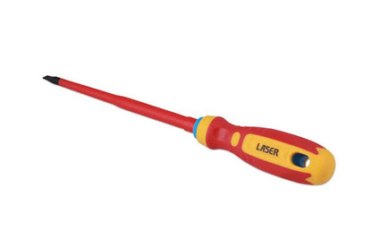 Laser Tools 8453 Flat Insulated Screwdriver 5.5 x 125mm Laser Tools
