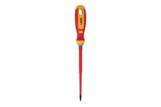 Laser Tools 8453 Flat Insulated Screwdriver 5.5 x 125mm Laser Tools