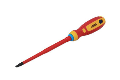 Laser Tools 8453 Flat Insulated Screwdriver 5.5 x 125mm Laser Tools