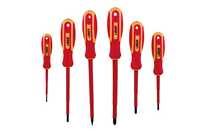 Laser Tools 8455 VDE Insulated Screwdriver Set 6pc Laser Tools