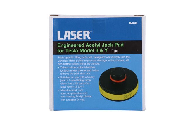 Laser Tools 8460 Engineered Acetal Jack Pad for Tesla Model 3 & Y - 1pc Laser Tools