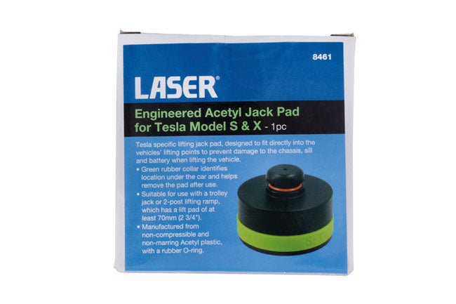 Laser Tools 8461 Engineered Acetal Jack Pad for Tesla Model S & X - 1pc Laser Tools