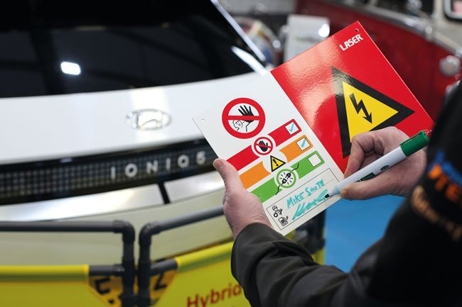 Laser Tools 8462 Hybrid/EV Warning Signs 3pc Laser Tools