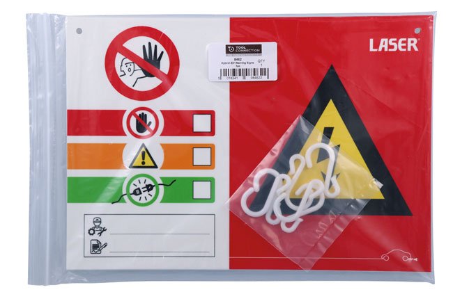 Laser Tools 8462 Hybrid/EV Warning Signs 3pc Laser Tools
