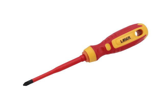 Laser Tools 8466 PzDrive Insulated Screwdriver Pz2 x 100mm Laser Tools