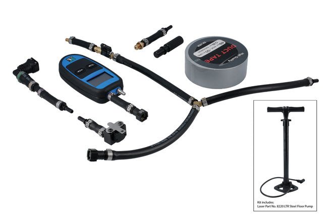 Laser Tools 8467 EV Battery Integrity Pressure Test Kit - for Hyundai, Jaguar, Kia & Nissan Laser Tools