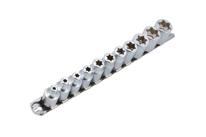 Laser Tools 8475 Flat Cut Star Socket Set 3/8"D 11pc Laser Tools