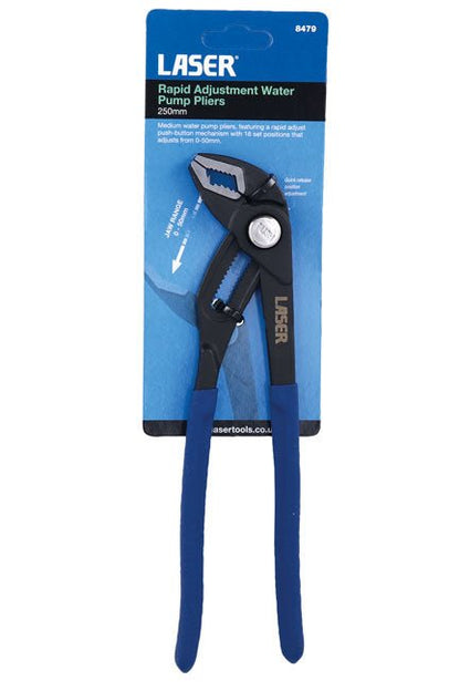 Laser Tools 8479 Rapid Adjustment Water Pump Pliers 250mm Laser Tools