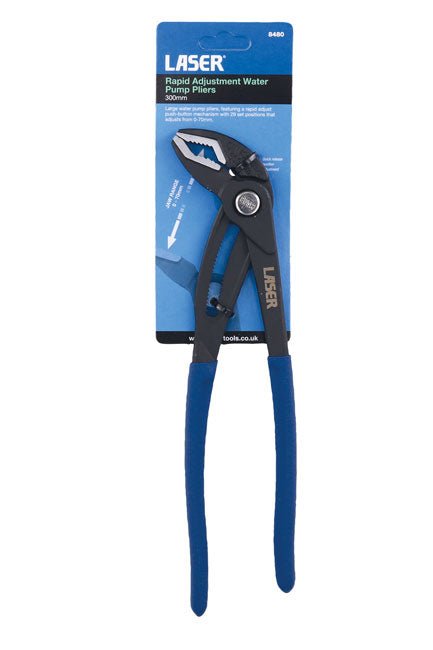 Laser Tools 8480 Rapid Adjustment Water Pump Pliers 300mm Laser Tools