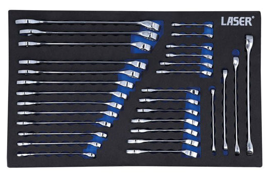 Laser Tools 8481 Metric/Stubby/Star Spanner Set 30pc Laser Tools