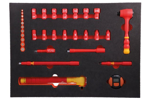 Laser Tools 8484 Insulated Socket Set in Foam Inlay Laser Tools